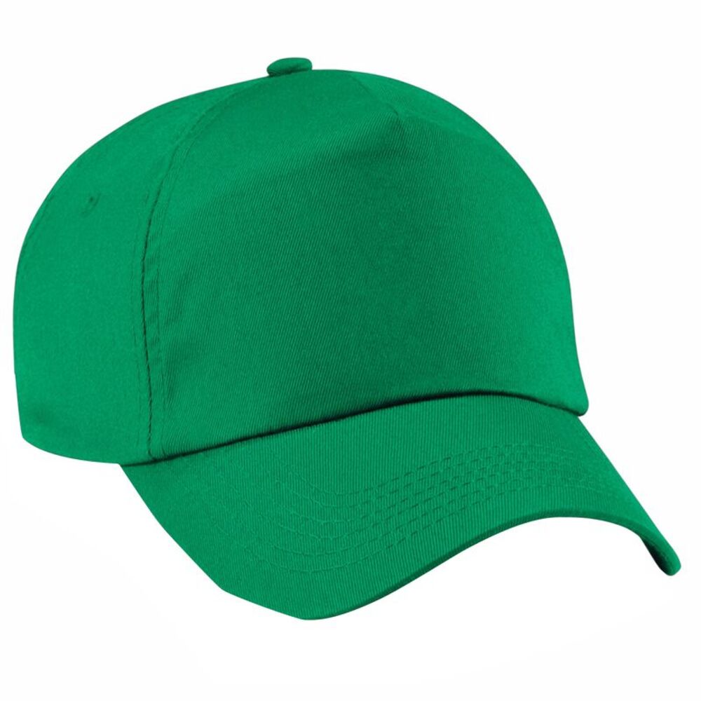 Beechfield Unisex Plain Original 5 Panel Baseball Cap / Kelly Green